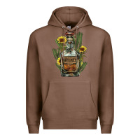 Chestnut western whiskey bottle Premium Hoodie - NancyCooperArtShop