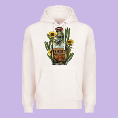 Western Whiskey Bottle Premium Hoodie Designed By Nancycooperartshop