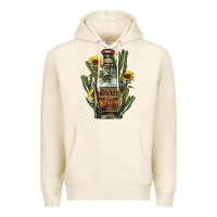 Tofu western whiskey bottle Premium Hoodie - NancyCooperArtShop