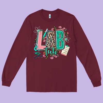 Lab Tech Long Sleeve Tee Designed By Adodesignshop