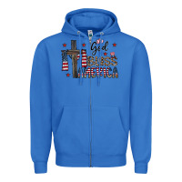 True Royal god bless america Zipper Hoodie - CowhideDigitalArt