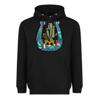 Black cactus horseshoe Heavyweight Hoodie - JahusDesignShop
