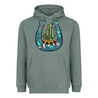 Sage cactus horseshoe Heavyweight Hoodie - JahusDesignShop