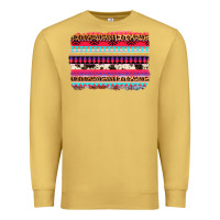 Antique Gold aztec western leopard cowhide background Premium Sweatshirt - AdoDesignShop
