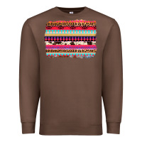 Chestnut aztec western leopard cowhide background Premium Sweatshirt - AdoDesignShop