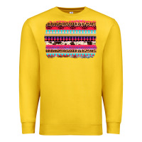 Lemon aztec western leopard cowhide background Premium Sweatshirt - AdoDesignShop