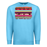 Ocean Blue aztec western leopard cowhide background Premium Sweatshirt - AdoDesignShop
