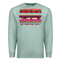 Seafoam aztec western leopard cowhide background Premium Sweatshirt - AdoDesignShop