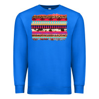 True Royal aztec western leopard cowhide background Premium Sweatshirt - AdoDesignShop