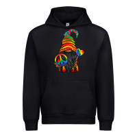 Black LGBTQ+ Pride Gnome With Candy Urban Hoodie - BundleAndBundleShop