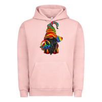 Pigment Salmon LGBTQ+ Pride Gnome With Candy Urban Hoodie - BundleAndBundleShop
