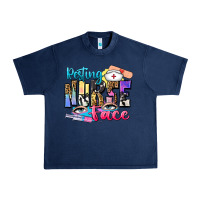 Navy resting nurse face Urban Heavy Tee - Zillion Design Studio