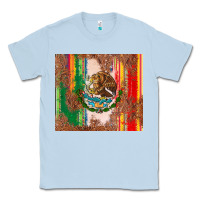 Dusty Blue mexican flag serape Classic Tee - CTS Tumbler Store