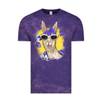Cloud Purple Llama With Sunglasses Vintage Tee - RanaPortraitStore