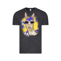 Vintage Black Llama With Sunglasses Vintage Tee - RanaPortraitStore