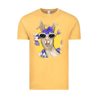 Vintage Mustard Llama With Sunglasses Vintage Tee - RanaPortraitStore