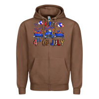 Chestnut western hello fourth of july trucks Zipper Hoodie - FaDigitalArtStudio