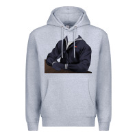 Heather Grey retriever sailor 2 Premium Hoodie - RanaPortraitStore