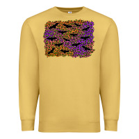 Antique Gold halloween leopard bat background Premium Sweatshirt - AdoDesignShop