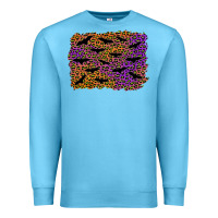 Ocean Blue halloween leopard bat background Premium Sweatshirt - AdoDesignShop
