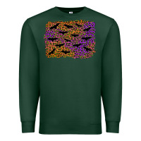 Sports Green halloween leopard bat background Premium Sweatshirt - AdoDesignShop