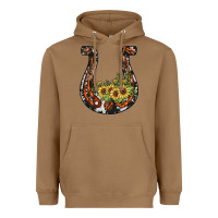 Toasted Coconut horseshoe sunflower Heavyweight Hoodie - JahusDesignShop