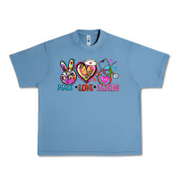 Pebble Blue peace love nursing Urban Heavy Tee - Zillion Design Studio