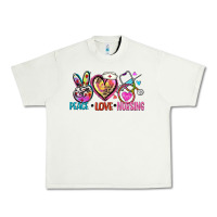 Pistachio peace love nursing Urban Heavy Tee - Zillion Design Studio