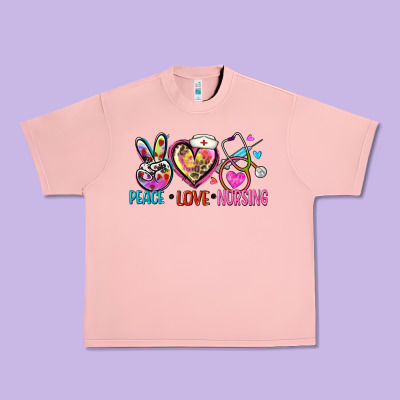 Urban Heavy Tee peace love nursing
