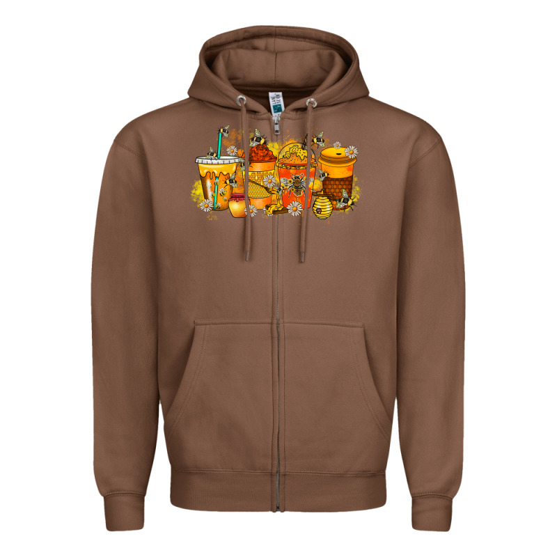 Bee Drink Zipper Hoodie by RacoonDesign | Teevron