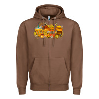 Chestnut bee drink Zipper Hoodie - RacoonDesign