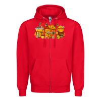 Red bee drink Zipper Hoodie - RacoonDesign