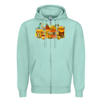 Seafoam bee drink Zipper Hoodie - RacoonDesign