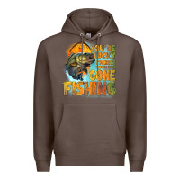 Coffee youre lucky im here i could have gone fishing Premium Hoodie - NancyCooperArtShop