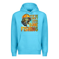 Ocean Blue youre lucky im here i could have gone fishing Premium Hoodie - NancyCooperArtShop