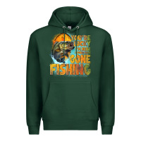 Sports Green youre lucky im here i could have gone fishing Premium Hoodie - NancyCooperArtShop
