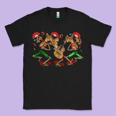 Mexican Skeletons Classic Tee Designed By Cts Tumbler Store