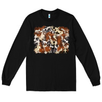 Black cowhide background Long Sleeve Tee - Zillion Design Studio
