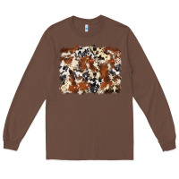 Chestnut cowhide background Long Sleeve Tee - Zillion Design Studio