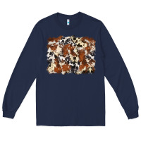 Navy cowhide background Long Sleeve Tee - Zillion Design Studio