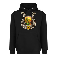 Black horseshoe sunset Heavyweight Hoodie - JahusDesignShop