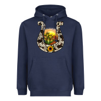 Navy horseshoe sunset Heavyweight Hoodie - JahusDesignShop