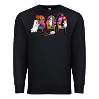 Black halloween boo Premium Sweatshirt - AdoDesignShop