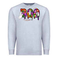 Heather Grey halloween boo Premium Sweatshirt - AdoDesignShop