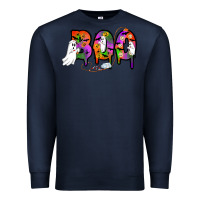 Navy halloween boo Premium Sweatshirt - AdoDesignShop