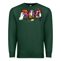 Sports Green halloween boo Premium Sweatshirt - AdoDesignShop