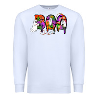 White halloween boo Premium Sweatshirt - AdoDesignShop