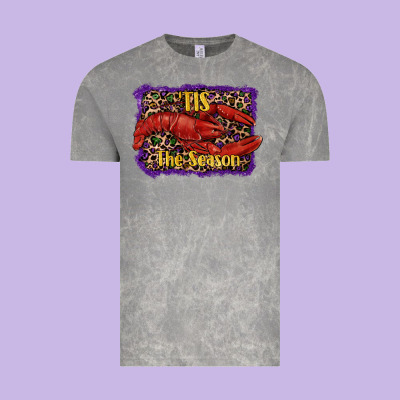 Vintage Tee Mardi Gras Tis The Season Lobster