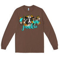 Chestnut cow junkie Long Sleeve Tee - Zillion Design Studio