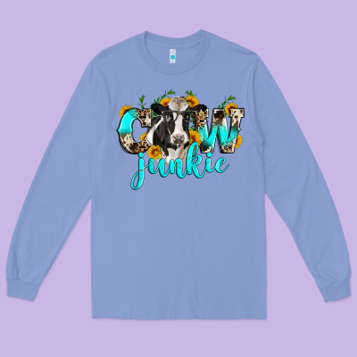 Cow Junkie Long Sleeve Tee Designed By Zillion Design Studio